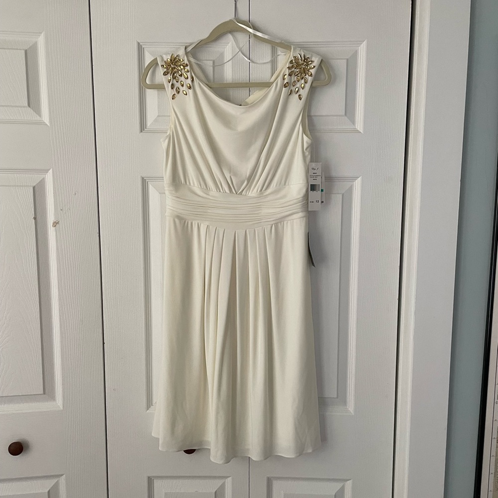 NWT Eliza J White Dress 12 or 10